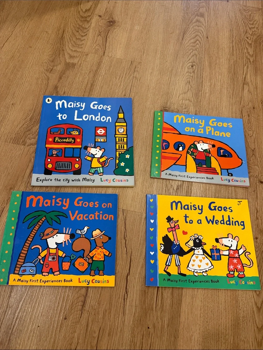 Maisy Kids Board Book Set - Blue, Yellow, Orange, Green